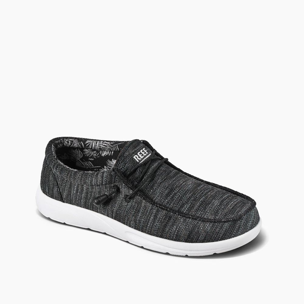 Reef Men's Cushion Coast Mesh - Casual Shoes Black | 14983-RXFW